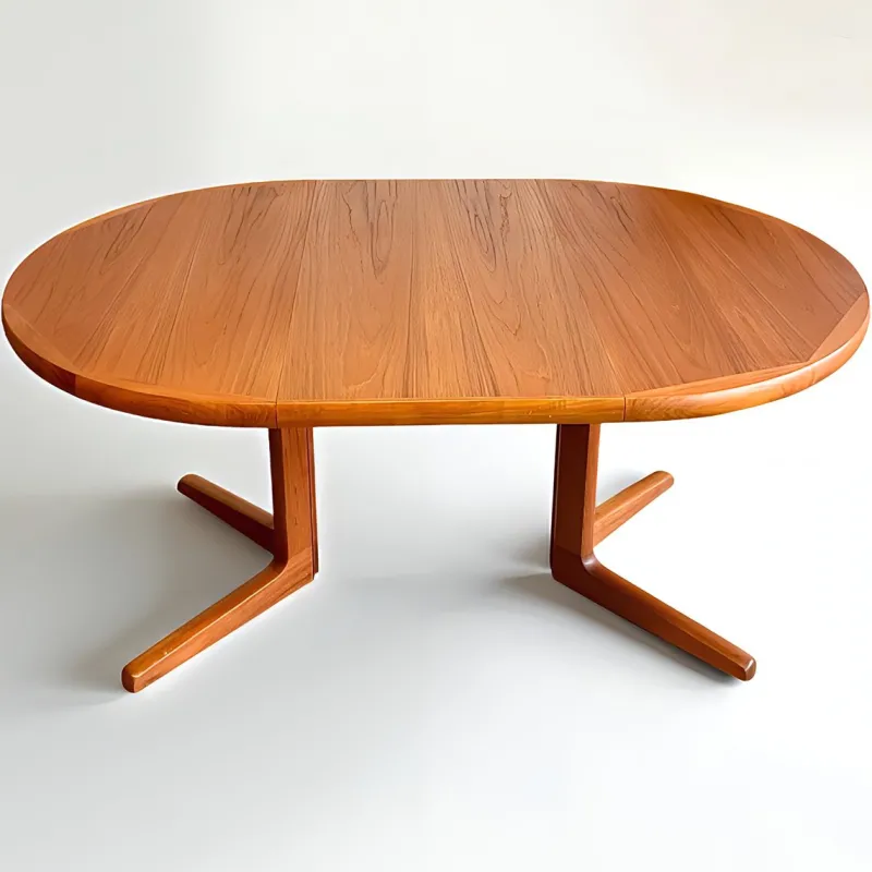 Hot Pamono Mid-Century Danish Round and Oval Extendable Dining Table in Teak, 1960s