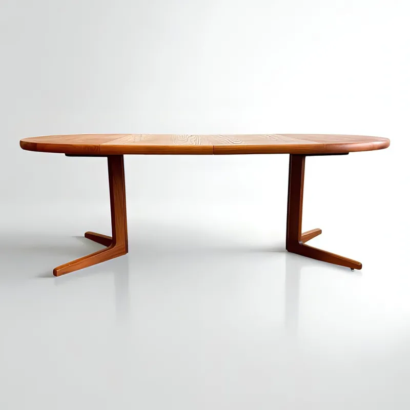 Hot Pamono Mid-Century Danish Round and Oval Extendable Dining Table in Teak, 1960s