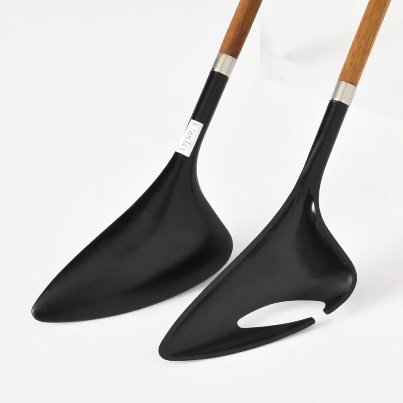 Pamono Mid-Century Danish Salad Servers by Helge Benzin for Astrid Wessels, 1960s, Set of 2> Cutlery & Serving Utensils