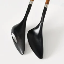 Pamono Mid-Century Danish Salad Servers by Helge Benzin for Astrid Wessels, 1960s, Set of 2><noscript><img width=