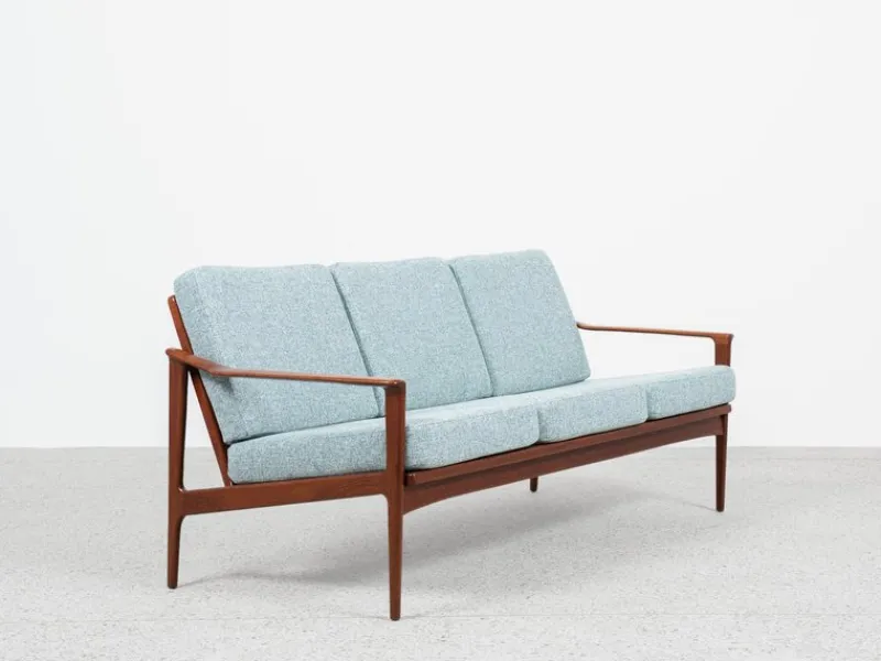 Pamono Mid-Century Danish Sofa Set in Teak attributed to Ib Kofod Larsen, Set of 3> Living Room Sets