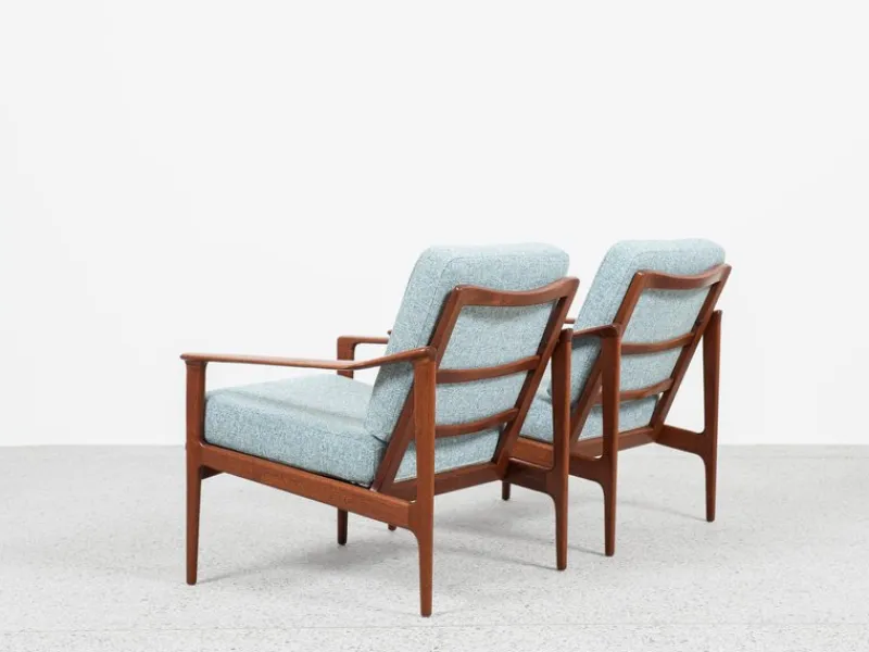 Pamono Mid-Century Danish Sofa Set in Teak attributed to Ib Kofod Larsen, Set of 3> Living Room Sets