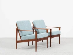 Pamono Mid-Century Danish Sofa Set in Teak attributed to Ib Kofod Larsen, Set of 3><noscript><img width=