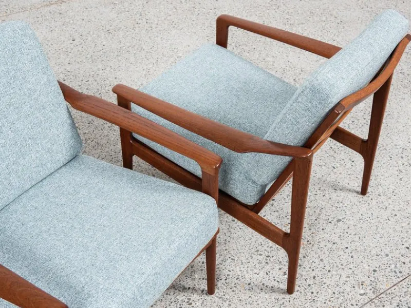 Pamono Mid-Century Danish Sofa Set in Teak attributed to Ib Kofod Larsen, Set of 3> Living Room Sets