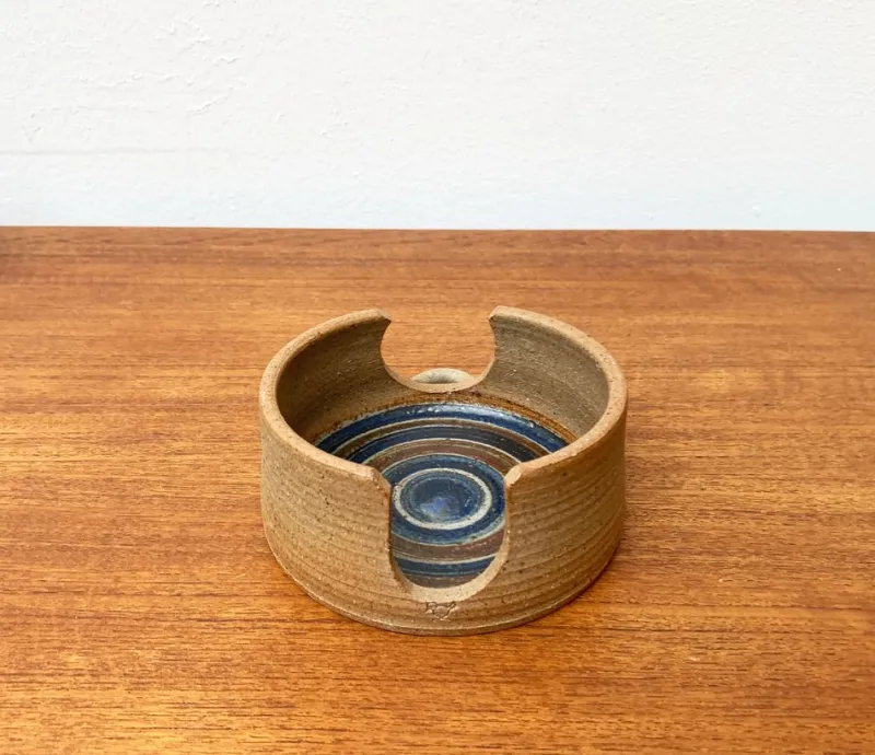 Pamono Mid-Century Danish Studio Pottery Candleholder by Kate and Klaus Friederichsen for Finke Keramik, 1970s