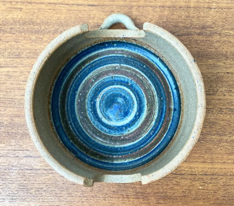 Pamono Mid-Century Danish Studio Pottery Candleholder by Kate and Klaus Friederichsen for Finke Keramik, 1970s