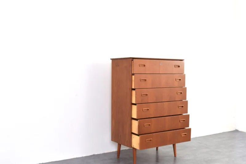 Discount Pamono Mid-Century Danish Teak Chest of Drawers, 1960s