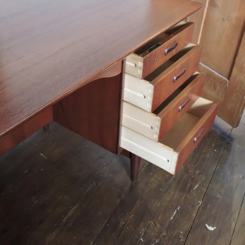 Online Pamono Mid-Century Danish Teak Desk, 1960s