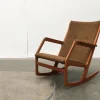 Pamono Mid-Century Danish Teak Model 100 Rocking Chair by Søren Georg Jensen for Kubus Møbler, 1960s
