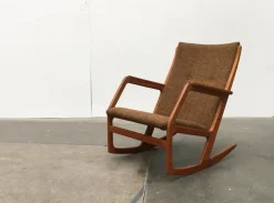 Pamono Mid-Century Danish Teak Model 100 Rocking Chair by Søren Georg Jensen for Kubus Møbler, 1960s