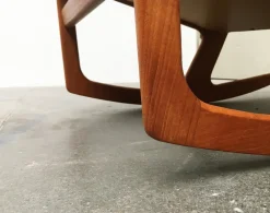 Pamono Mid-Century Danish Teak Model 100 Rocking Chair by Søren Georg Jensen for Kubus Møbler, 1960s