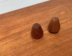 Pamono Mid-Century Danish Teak Pepper and Salt Shaker, 1960s, Set of 2><noscript><img width=