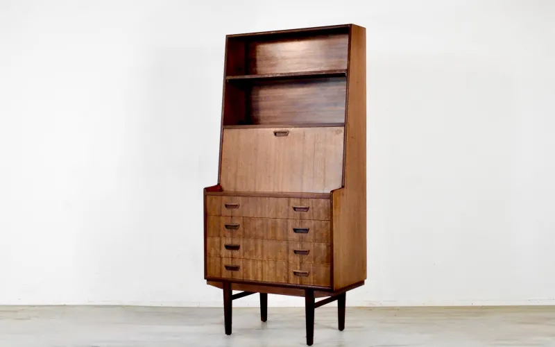 Pamono Mid-Century Danish Teak Secretary> Secretaires