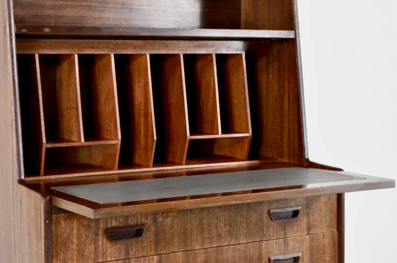 Pamono Mid-Century Danish Teak Secretary> Secretaires