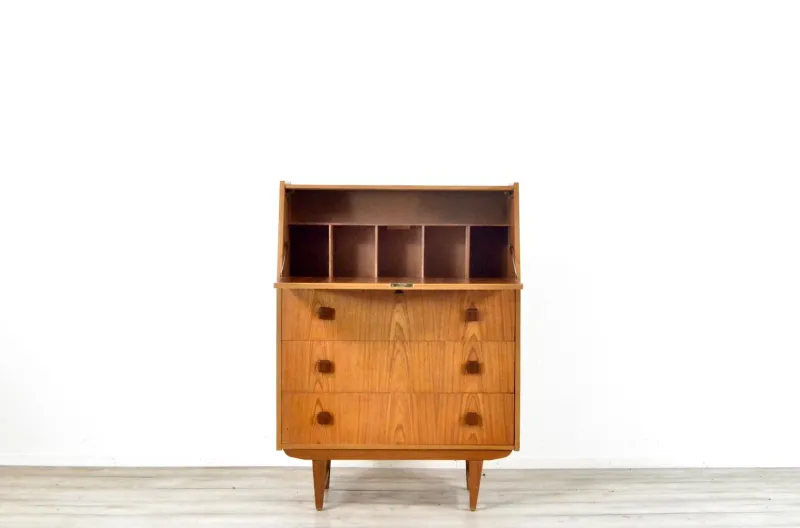 Pamono Mid-Century Danish Teak Secretary, 1960s