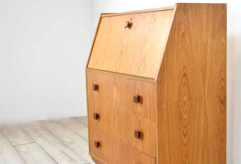 Pamono Mid-Century Danish Teak Secretary, 1960s