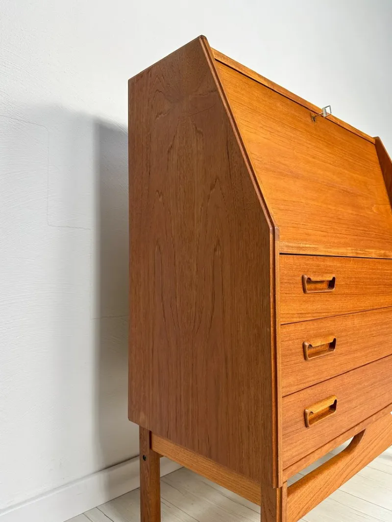 Pamono Mid-Century Danish Teak Secretary from Dyrlund, 1960s> Secretaires
