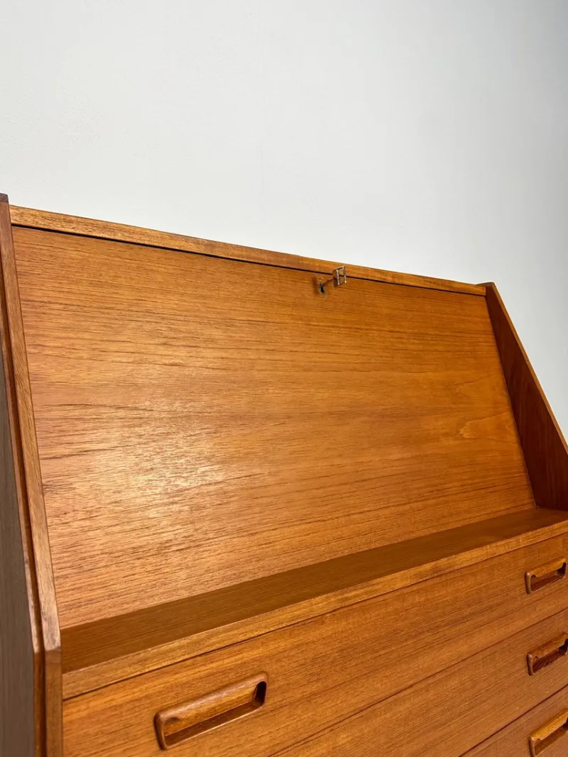 Pamono Mid-Century Danish Teak Secretary from Dyrlund, 1960s> Secretaires