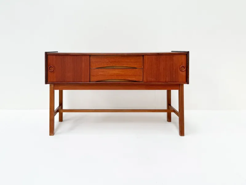 Discount Pamono Mid-Century Danish Teak Sideboard with Sliding Doors and Drawers, 1960s
