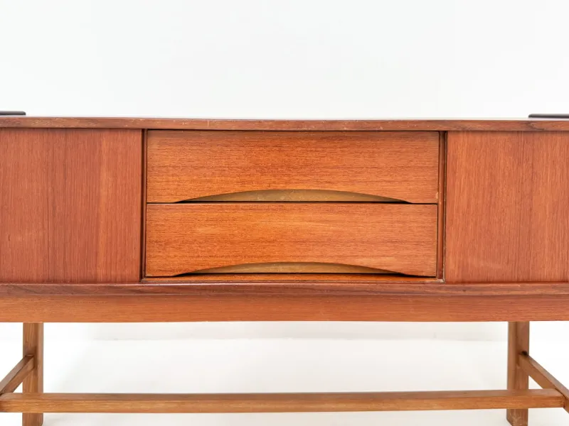 Discount Pamono Mid-Century Danish Teak Sideboard with Sliding Doors and Drawers, 1960s