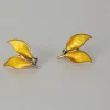 Pamono Mid-Century David Andersen Sterling Silver and Enamel Ear Clips, 1950s, Set of 2> Earrings
