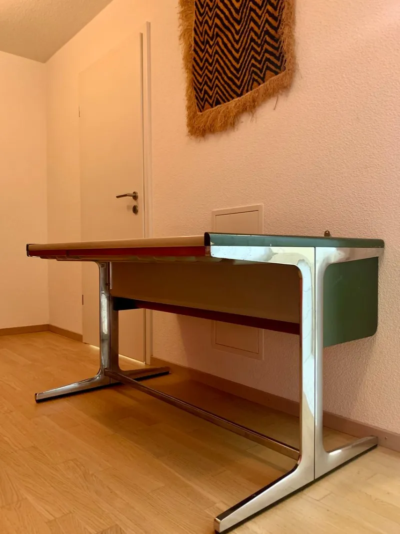Hot Pamono Midcentury Desk in Forest Green by George Nelson, 1960s