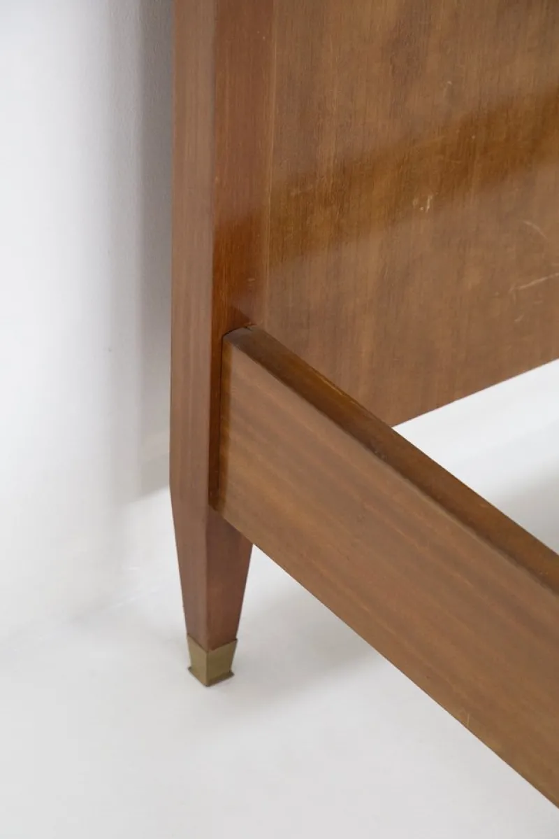 Pamono Mid-Century Double Bed Frame in Wood by Paolo Buffa, 1950s> Beds & Bedroom Sets