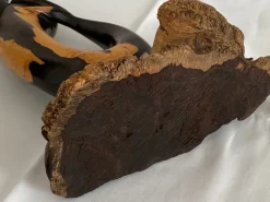 Pamono Mid-Century Ebony Hand-Carved Mermaid Sculpture, 1968><noscript><img width=