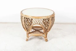 Outlet Pamono Mid-Century English Cane or Wicker Conservatory Set, Set of 5