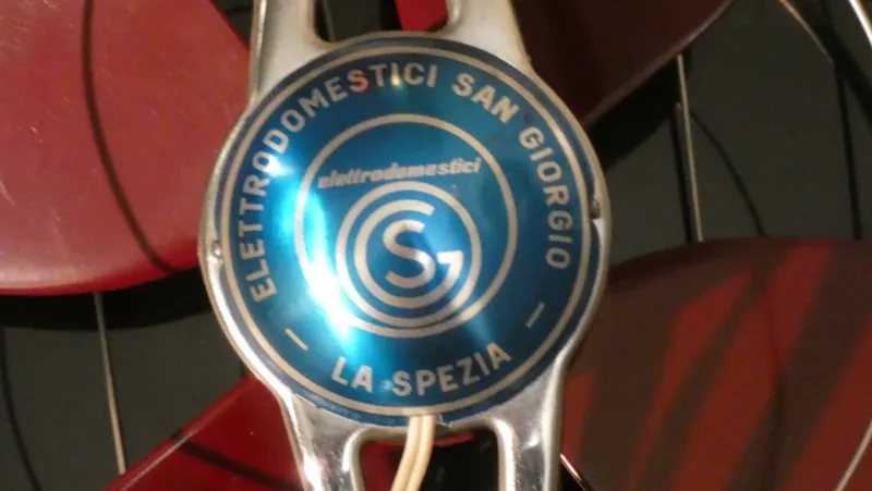 Clearance Pamono Mid-Century Fan in Steel and Bakelite from Elettrodomestici San Giorgio, 1960s