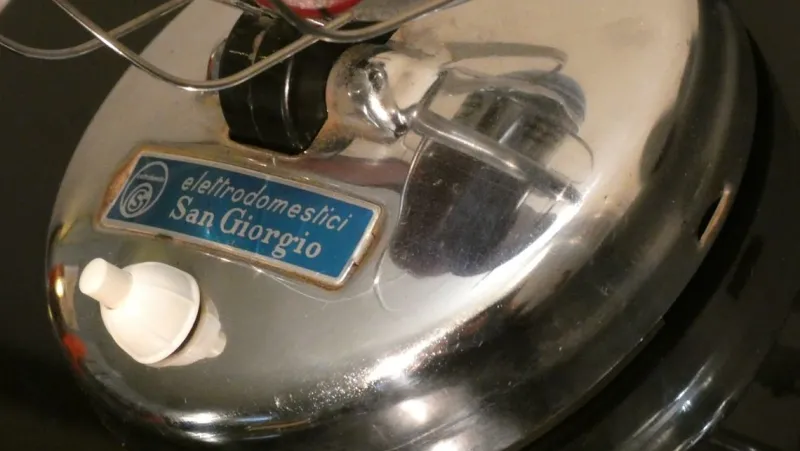 Clearance Pamono Mid-Century Fan in Steel and Bakelite from Elettrodomestici San Giorgio, 1960s
