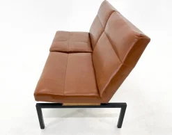 Pamono Mid-Century Faux Leather & Metal Lounge Chair, 1970s><noscript><img width=
