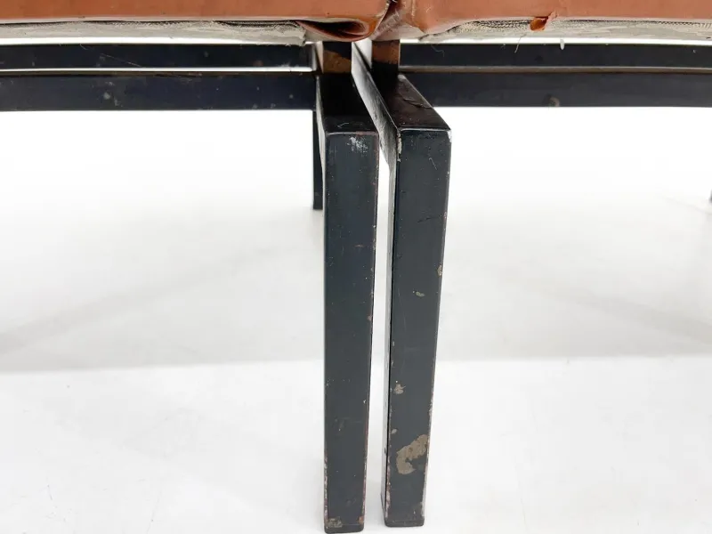 Pamono Mid-Century Faux Leather & Metal Lounge Chair, 1970s> Lounge Chairs & Armchairs