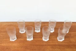 Pamono Mid-Century Finnish Aslak Glasses by Tapio Wirkkala for Iittala, Set of 8><noscript><img width=
