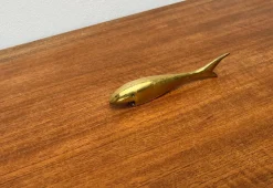 Outlet Pamono Mid-Century Fish Bottle Opener in Brass, 1960s