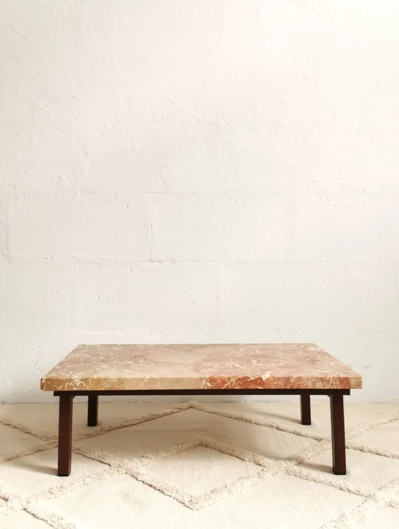 Clearance Pamono Mid-Century Flower Bench in Marble, 1960s