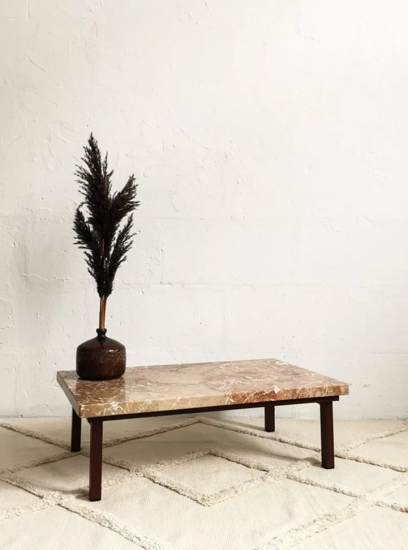 Clearance Pamono Mid-Century Flower Bench in Marble, 1960s
