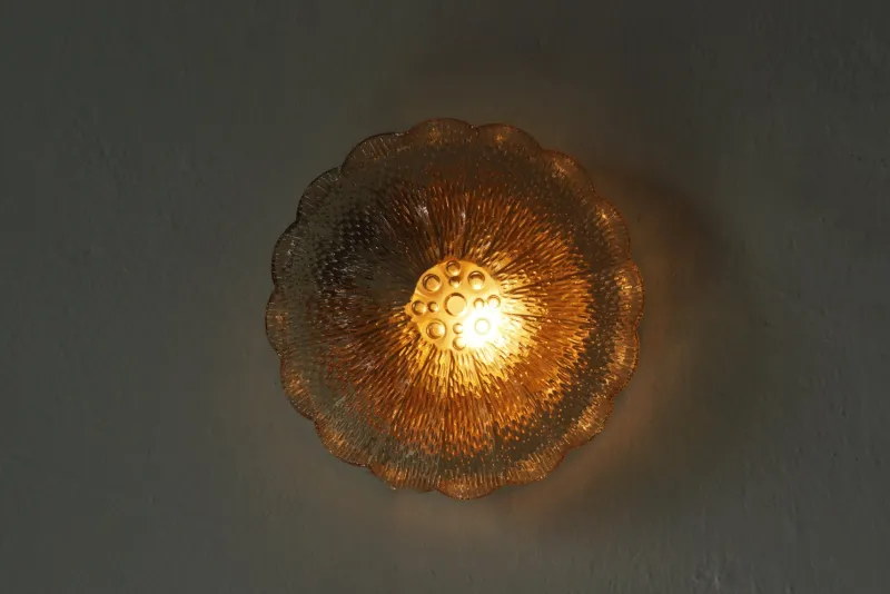 New Pamono Mid-Century Flower Sconce, 1960s