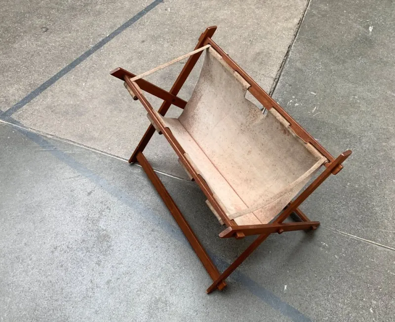 Pamono Mid-Century Foldable Magazine Holder in Teak, 1960s> Magazine Racks