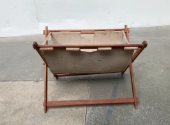 Pamono Mid-Century Foldable Magazine Holder in Teak, 1960s><noscript><img width=