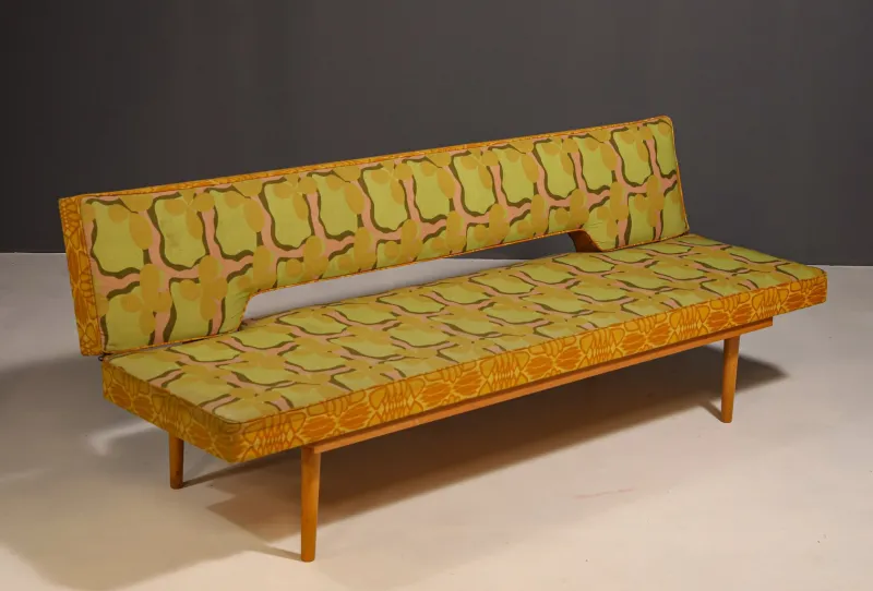 Clearance Pamono Mid-Century Folding Daybed by Miroslav Navrátil, Former Czechoslovakia, 1960s