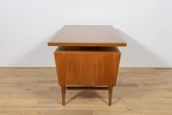 Pamono Mid-Century Freestanding Teak Desk, Denmark, 1960s><noscript><img width=