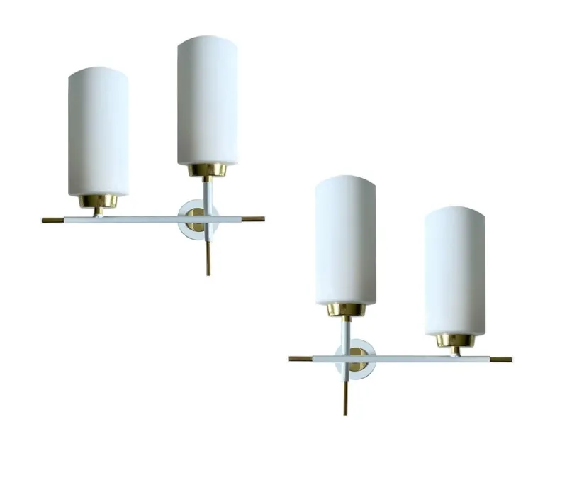 Pamono Mid-Century French Sconces, 1960s, Set of 2> Wall Lights & Sconces