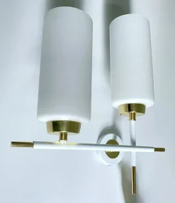 Pamono Mid-Century French Sconces, 1960s, Set of 2><noscript><img width=