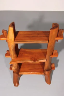New Pamono Mid-Century French Wooden Bookcase, 1960s