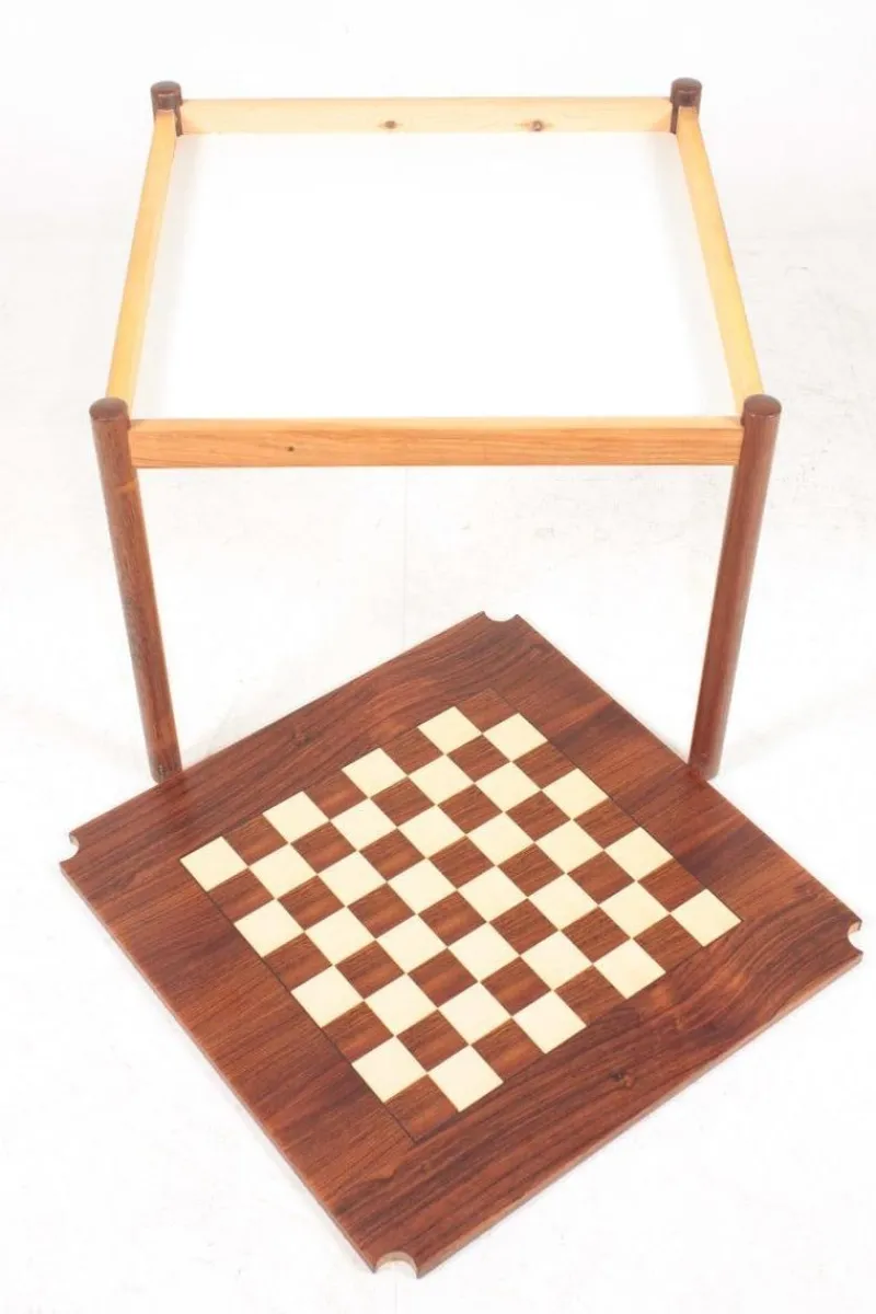 Pamono Mid-Century Game Table in Rosewood by Georg Petersen, 1960s> Game Tables
