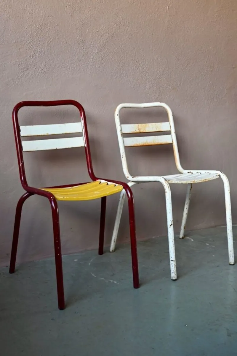 New Pamono Mid-Century Garden Chairs from Tolix, 1950s, Set of 2