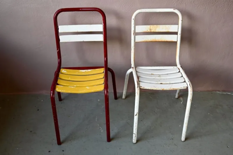 New Pamono Mid-Century Garden Chairs from Tolix, 1950s, Set of 2