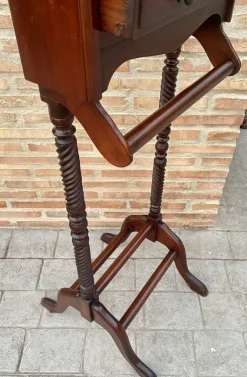 Best Pamono Mid-Century Gentlemen Wood Valet with Two Drawers, 1950s