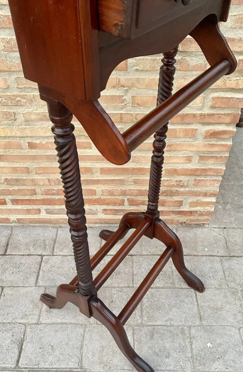Best Pamono Mid-Century Gentlemen Wood Valet with Two Drawers, 1950s